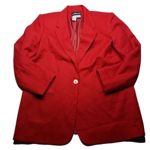 Christmas Red Holiday Blazer Jacket Will Size 16